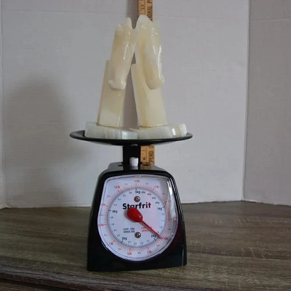 Vtg Onyx Horse Head Book Ends - Picture 7 of 9